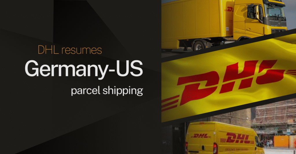 DHL resumes Germany-US parcel shipping