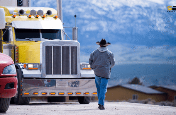 North America Freight Market Outlook 2026 showing trucks transporting freight across the United States