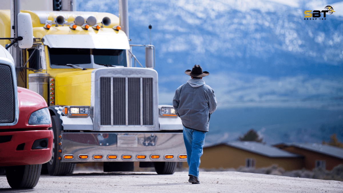 North America Freight Market Outlook 2026 showing trucks transporting freight across the United States